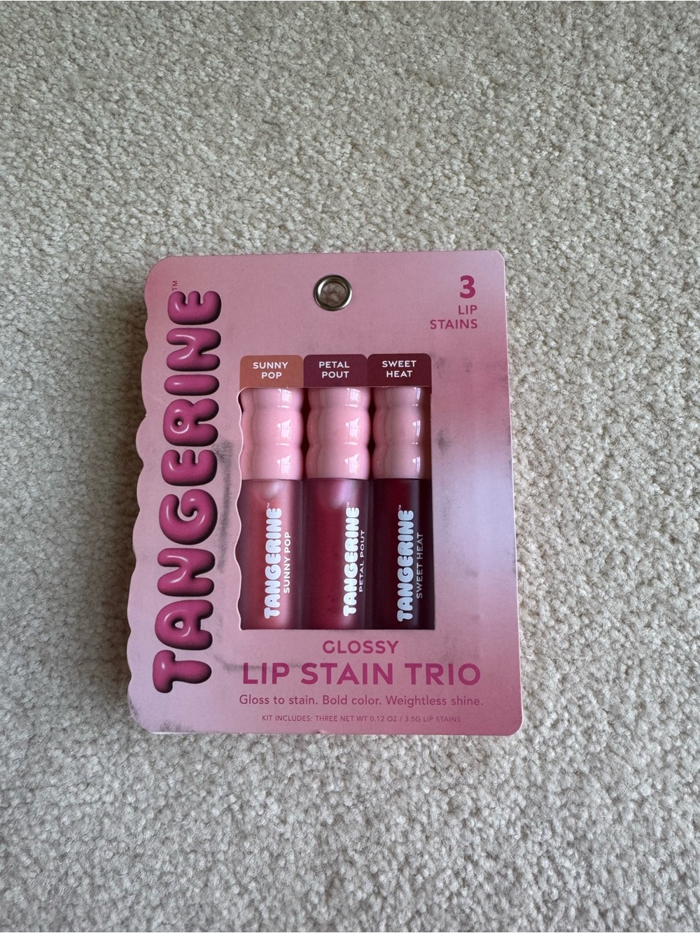 Tangerine Glossy Lip Stain Trio — Pink & Berry Shades